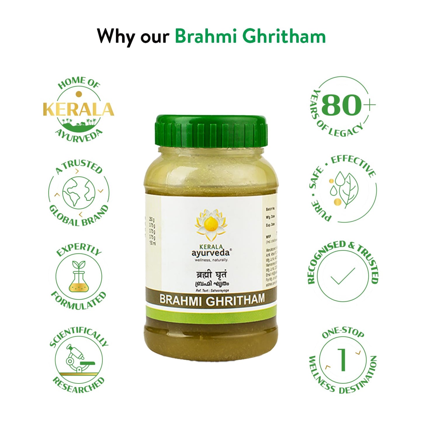 Kerala Ayurveda Brahmi Ghritham 150 ml- image 3