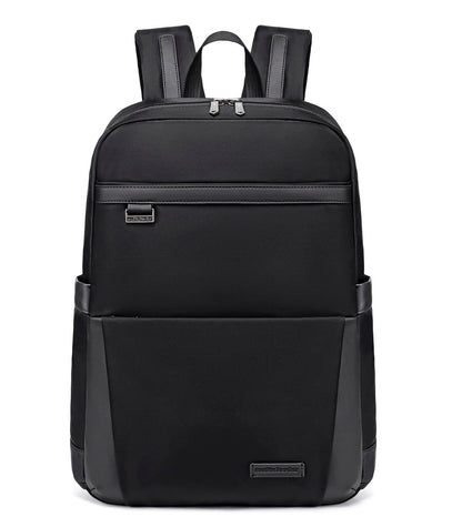 Arctic Hunter Slim Laptop Backpack for Men Women 16L Nylon Water Repellent Lightweight Multiple Pockets Daily Backpack with Metal Buckle for Daily Office College (Black)