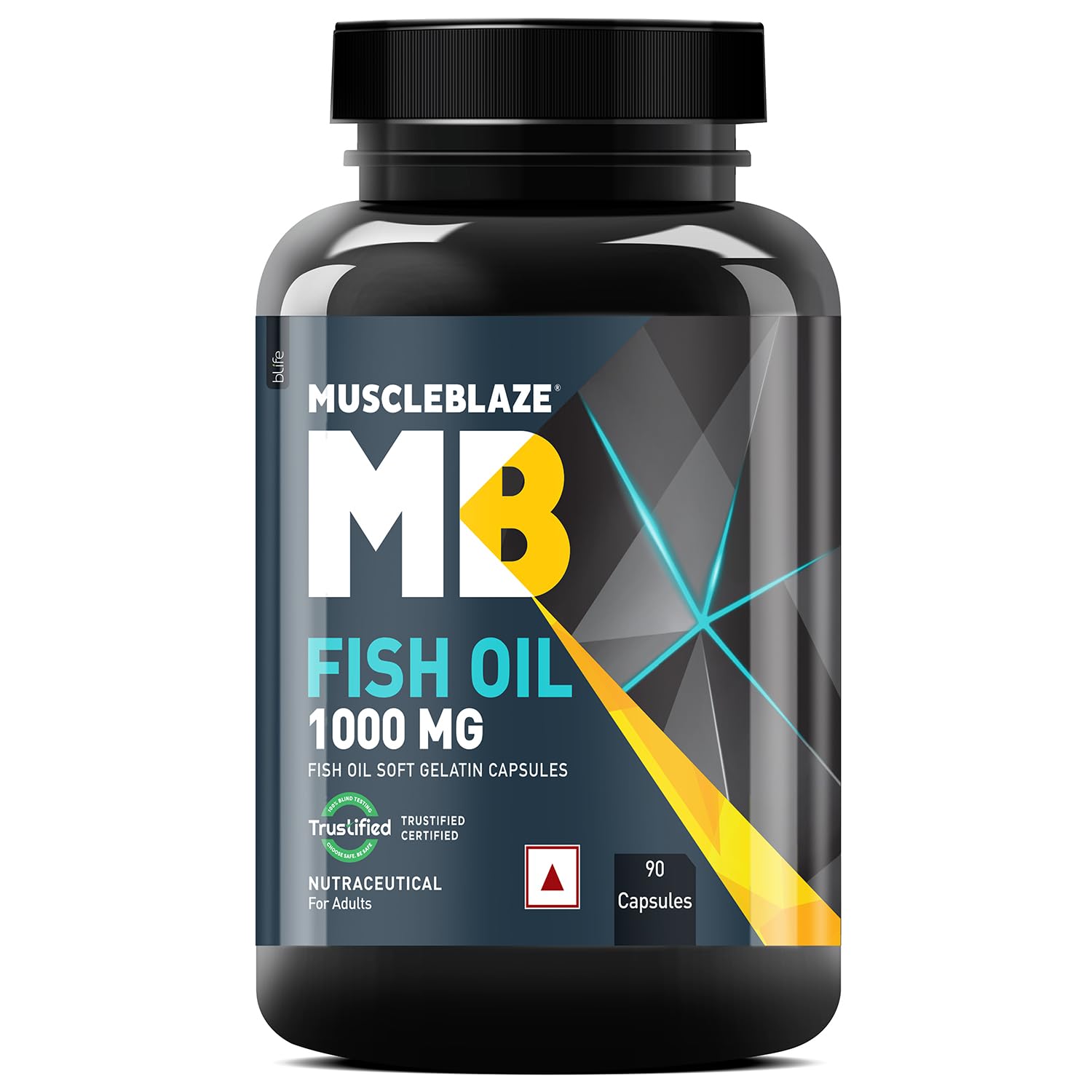 MuscleBlaze Omega 3 Fish Oil (90 Capsules) | Trustified Certified for Accuracy &