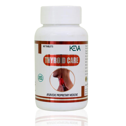 Keva Thyroid Care Tablets - Supports Thyroid Hormone Function, Healthy Metabolis