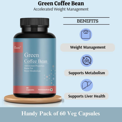 Biovencer Green Coffee Bean – Pack of 60 Veg Capsule