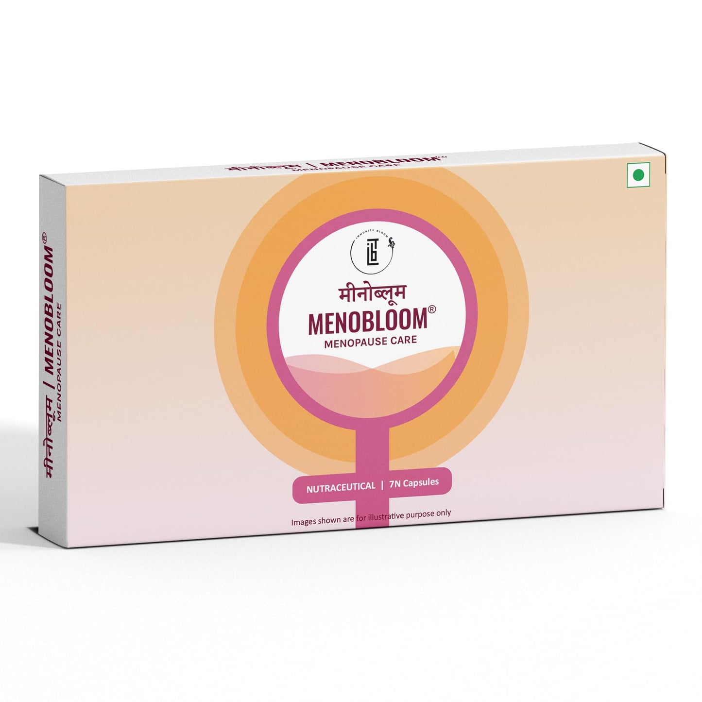 Menobloom Menopause Support | Hot Flash, Night Sweat, Sleep & Joint Support | D-Mannose + Ginsenosides—7 Capsules (Pack of 1)