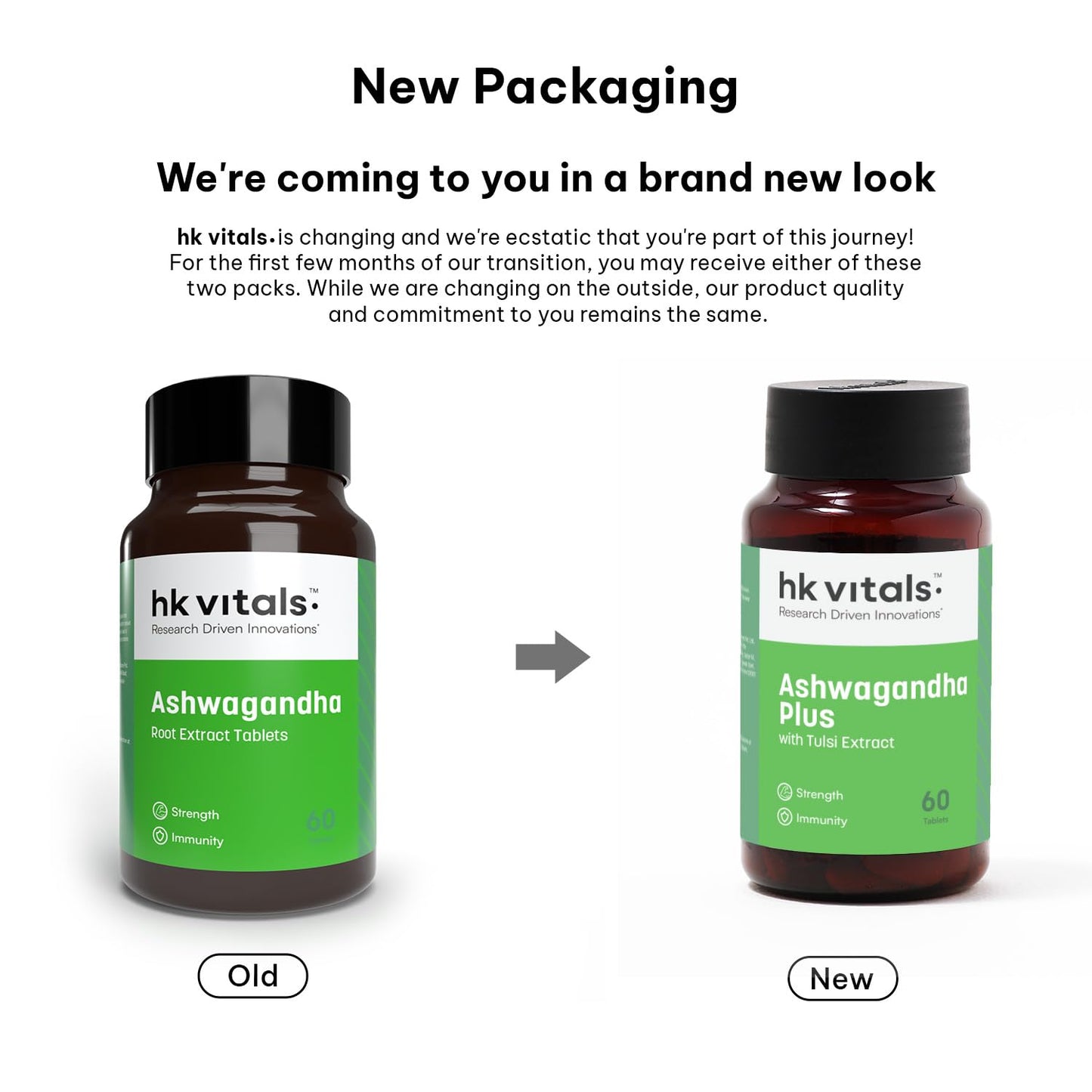 hk vitals Ashwagandha Plus with Tulsi Extract 500mg (60 Tablets) | Impr- image 9