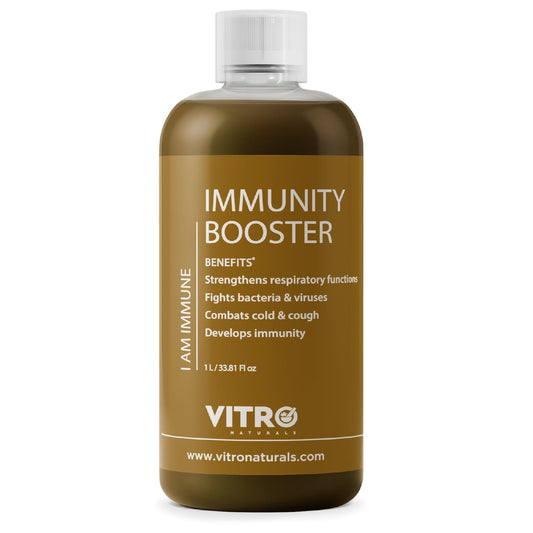 Vitro immunity booster juice 1Ltr Neem Grown Giloy Tulsi Juice with 4-in-1 Immuno- Enhancing benefits | Handpicked Fresh Tulsi and Neem grown Giloy| NIB rich for all-round Immunity