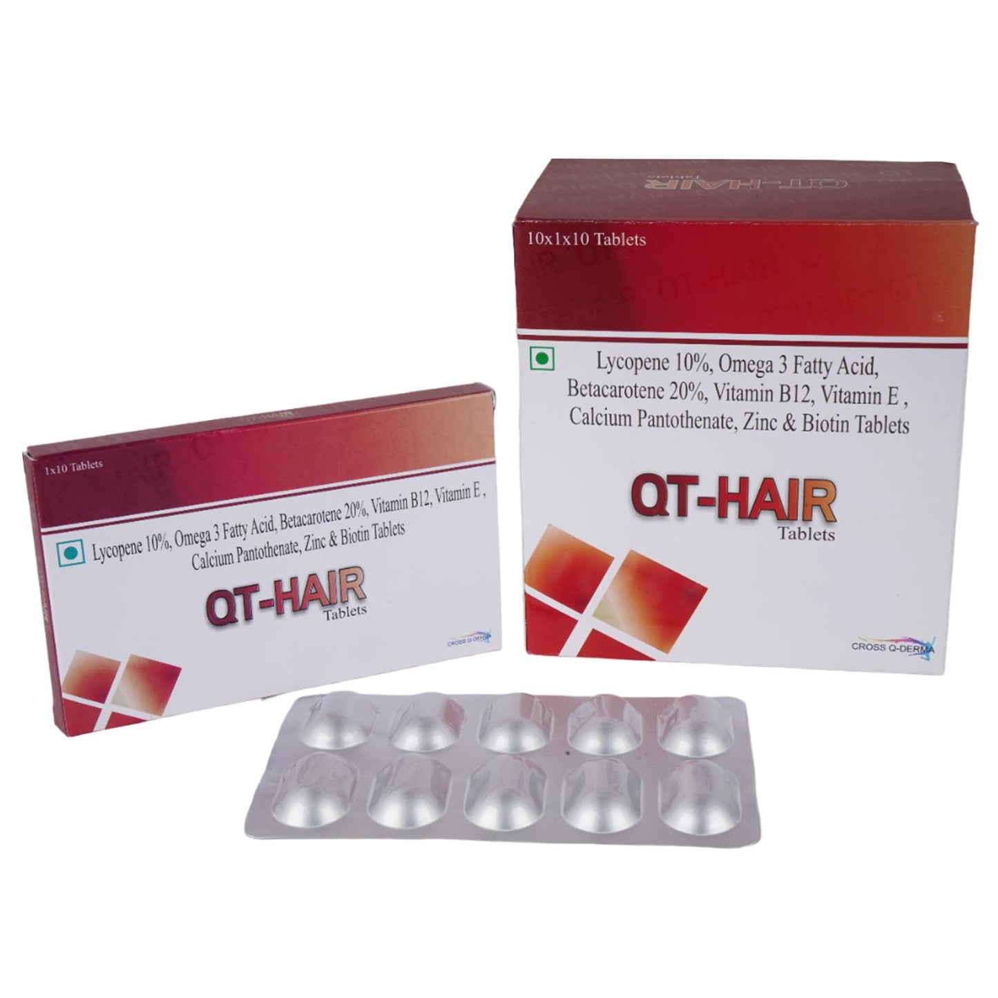 Qt Hair Multivitamin Capsules for Men & Women | Vitamin Supplement | 10 Tablets with All Vitamins & Minerals