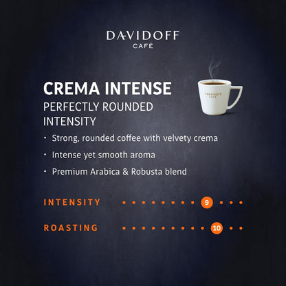 Davidoff Crema Intense Instant Coffee, 100% Arabica, Smooth & Rounded, 90g (From Germany)