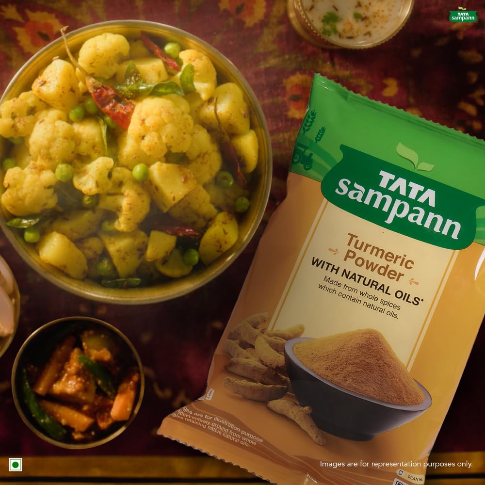 Tata Sampann Turmeric Powder With Natural Oils, 500g, Haldi Powder