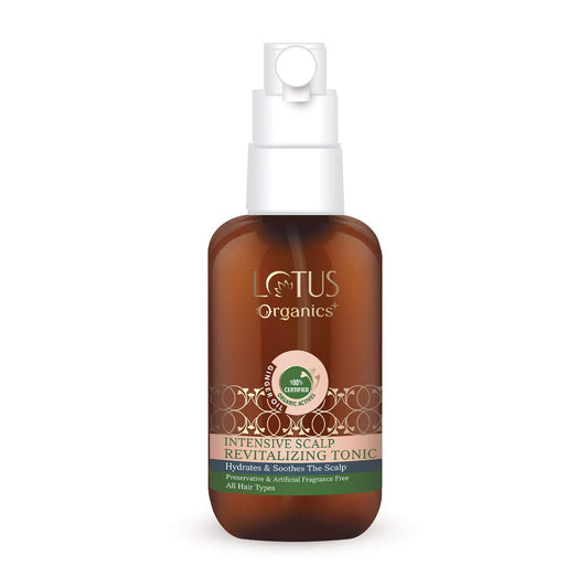 Lotus Organics+ Intensive Scalp Revitalizing Hair Tonic | 100% Organic Ginger Oi