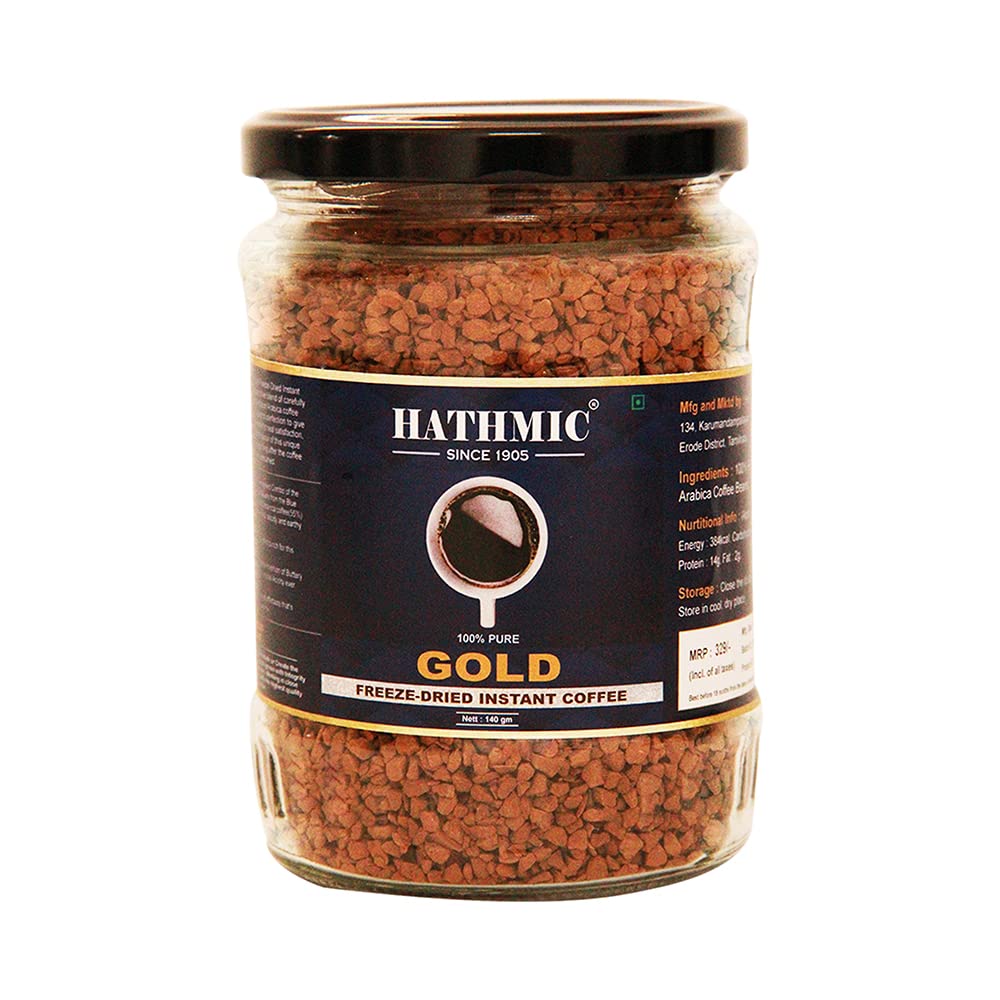 Hathmic Gold Freeze Dried Instant Coffee, 140 GMS