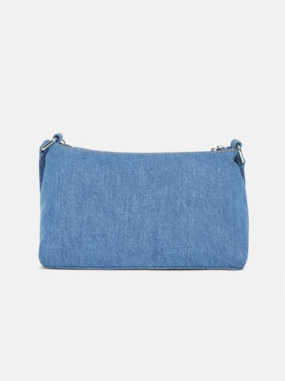 Tommy Hilfiger Logo Blue Cotton Sling Bag