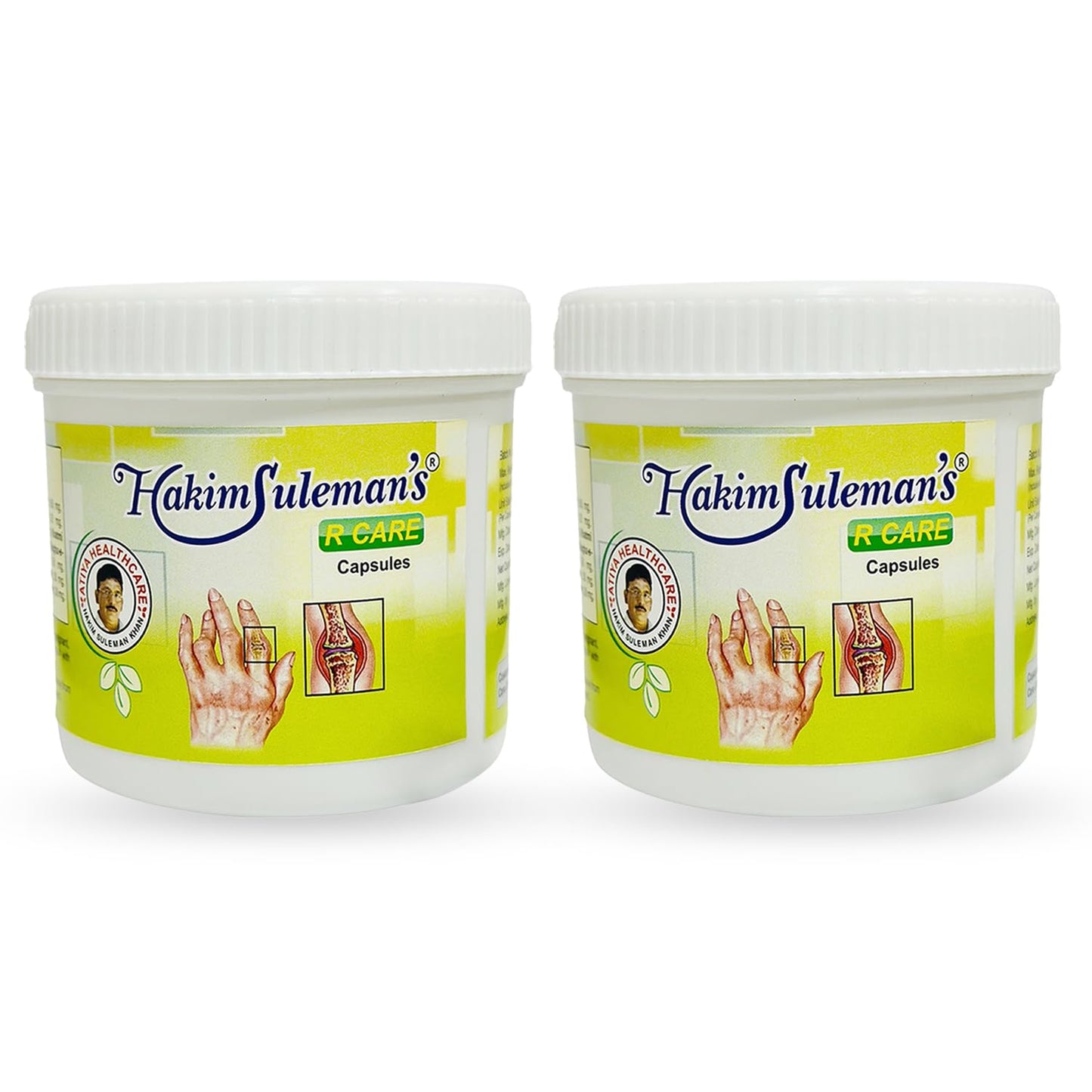 Hakim Suleman's R Care Capsule - Herbal Supplement, Natural Detox & Wellness Formula - 45 Capsules Each (Pack of 2)