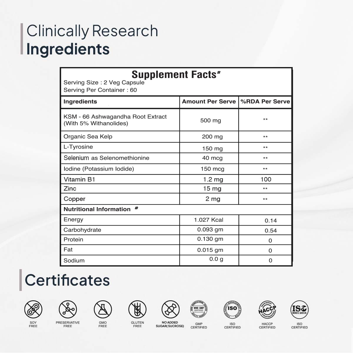 Miduty Triple Thyroid Care Supplement - Rapid Action Formula | KSM-66 A- image 8
