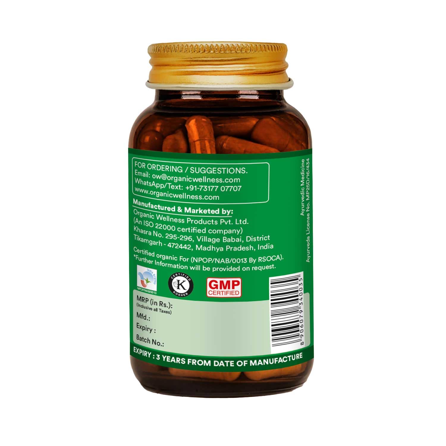 Organic Wellness Neem Ayurvedic Capsules Blood Purifier Anti Acne Anti- image 6