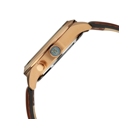 Titan Regalia Maritime Green Dial Quartz Multifunction Leather Strap wa- image 3