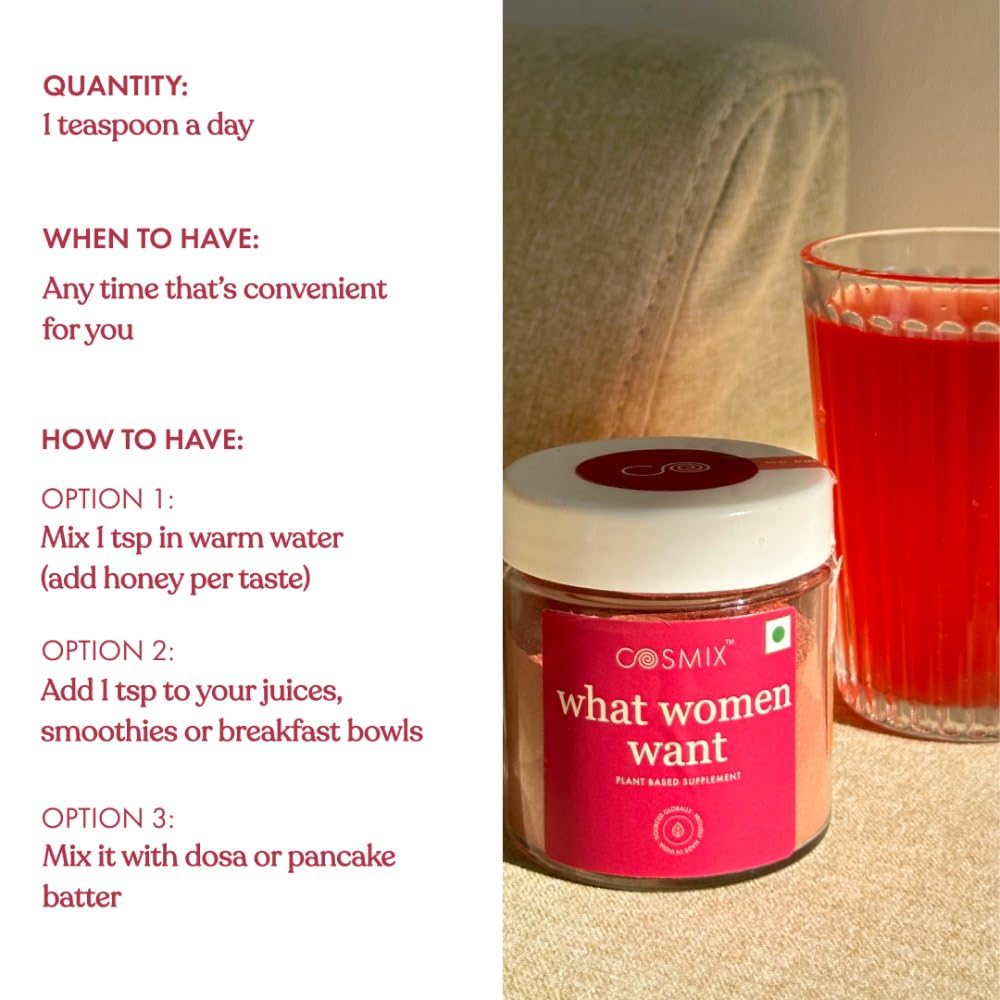 Cosmix What Women Want | For Women's Hormonal Health | Supports PCOS, C- image 4