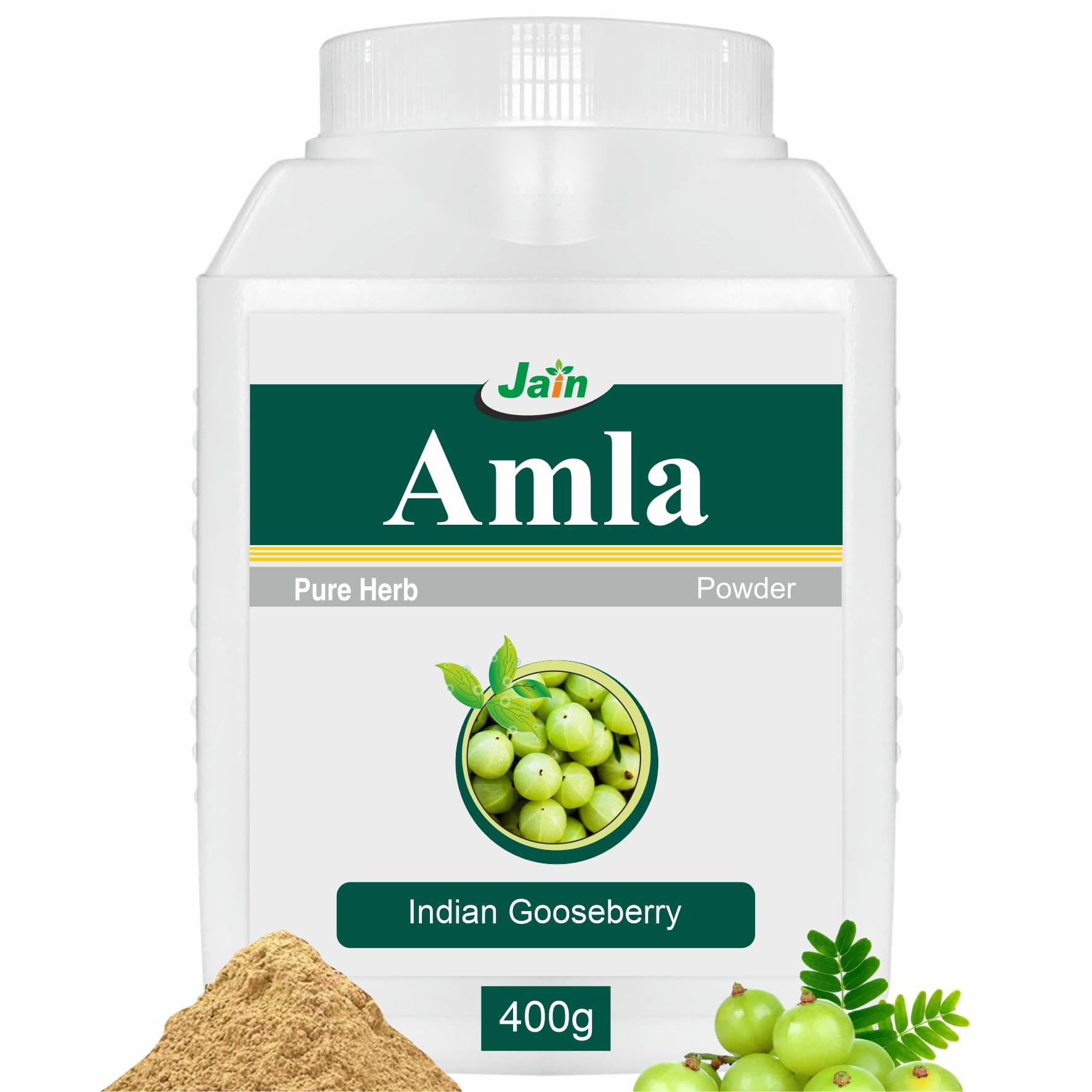 Jain Amla Powder 400g |100% Pure Phyllanthus Emblica Ayurvedic Herbal Supplement