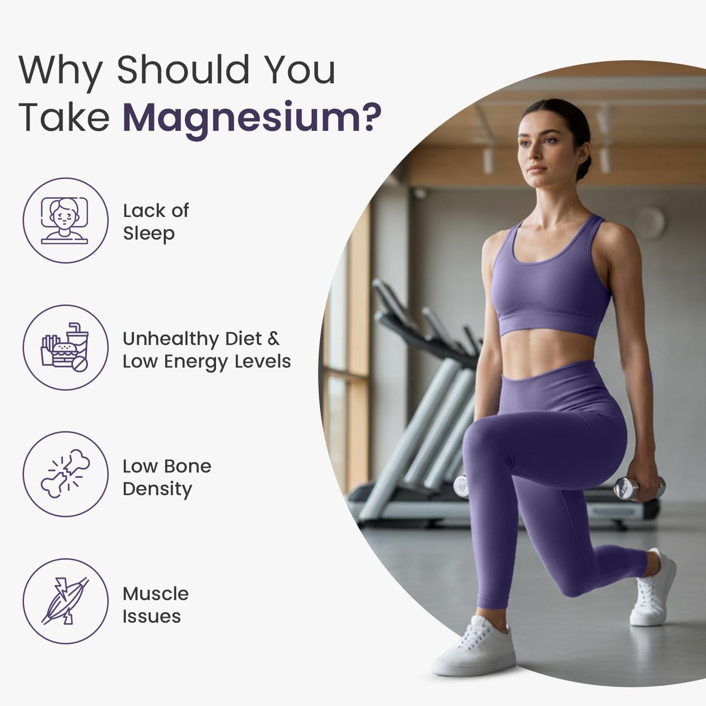 Neuherbs Magnesium Bisglycinate Tablets 1600mg | Chelated High Absorption Form True Magnesium with Zinc & Vitamin C | Supports Sleep, Muscle Recovery & Joint Health | 60 Tablets