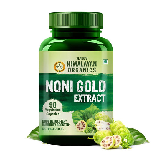 Himalayan Organics Noni Gold Extract 500mg Supplement | 90 Veg Capsules