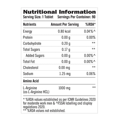 GNC L-Arginine 1000 mg | 90 Tablets | 1000mg Per Serving- image 4