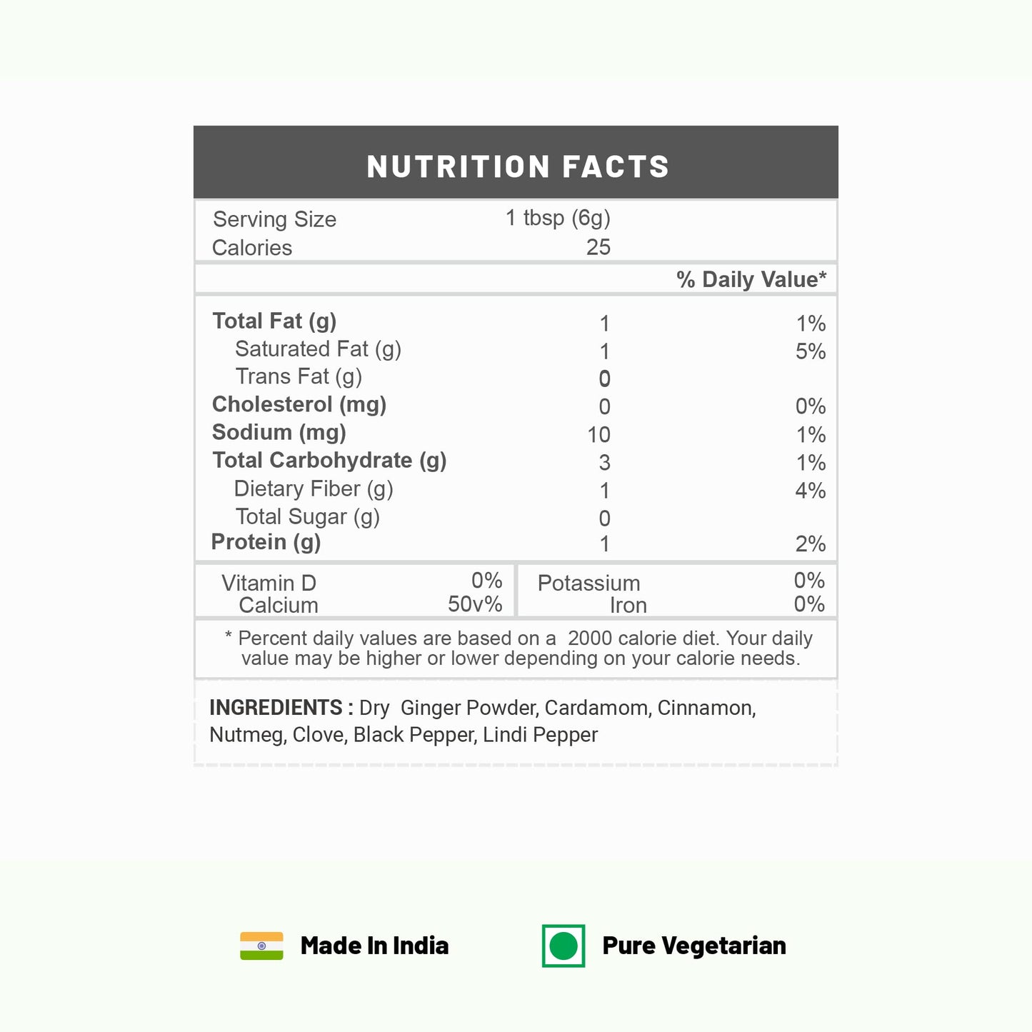 Pure Organio Organic Garam Masala Powder for Daily cooking NPOP Organic Certified (100 Gm)