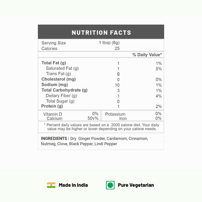 Pure Organio Organic Garam Masala Powder for Daily cooking NPOP Organic Certified (100 Gm)