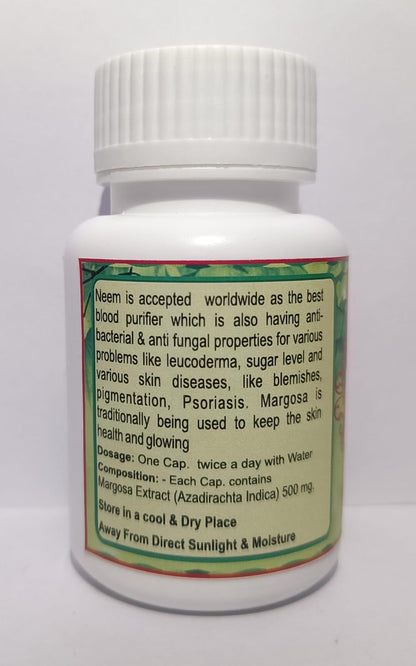Naveenya Kaya Healthcare Neem Capsule Herbal Supplement Natural Extract