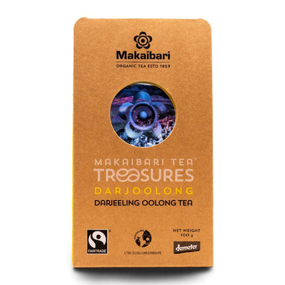 Makaibari Tea Treasures Darjoolong Tea | USDA Certified Organic Darjeeling Tea | 100% Natural Detox Tea | Semi-Fermented Oolong Whole Loose Leaf |100 Grams