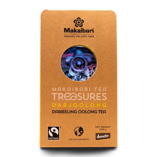 Makaibari Tea Treasures Darjoolong Tea | USDA Certified Organic Darjeeling Tea | 100% Natural Detox Tea | Semi-Fermented Oolong Whole Loose Leaf |100 Grams