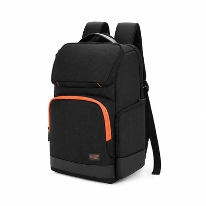 Nasher Miles Fordham Corporate Backpack | Premium Polyester & PU Laptop Backpack 33L | Ideal for Office, College, School & Travel | Men, Women, Boys, Girls (Black)