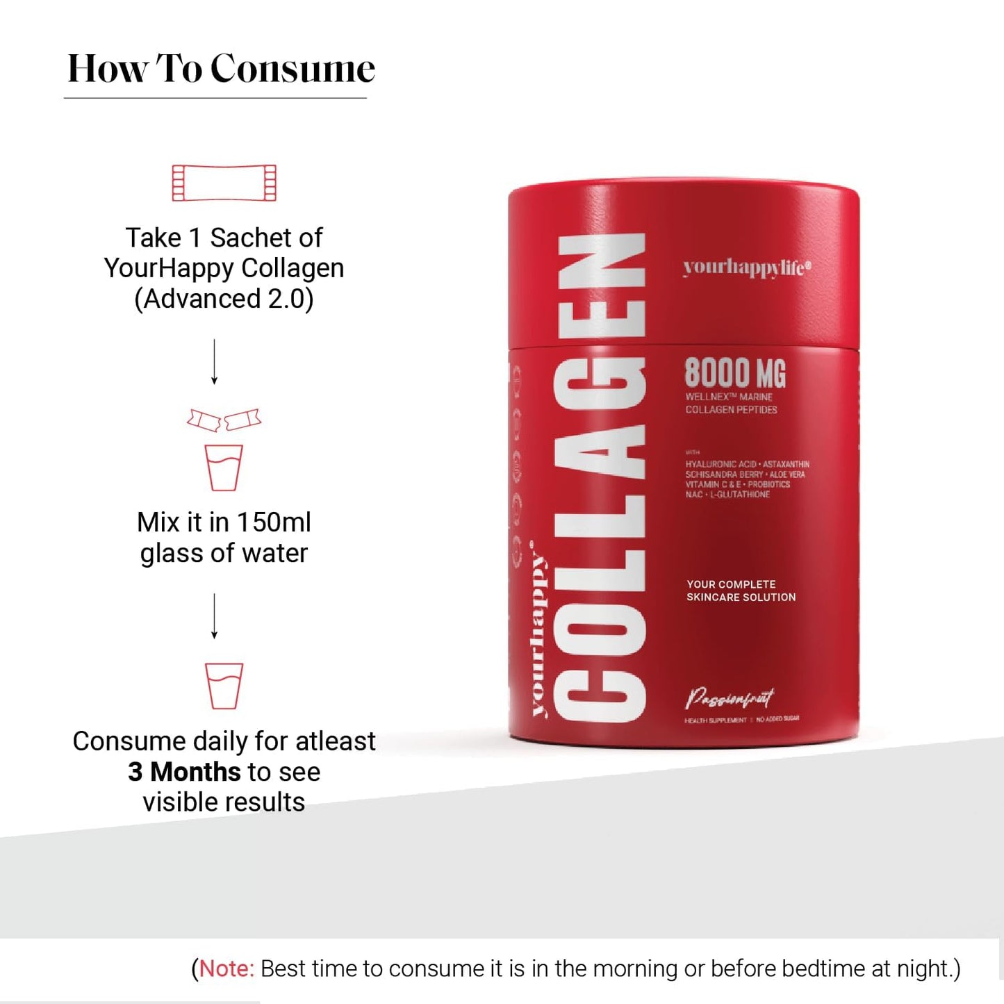 YourHappyLife Marine Collagen Advanced (30 Sachets) | 8000mg of Premium- image 8