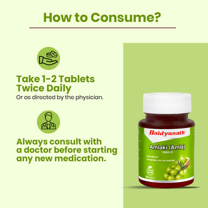 Baidyanath Amlaki (Amla) 60 Tablets - Natural Health Booster for Enhanc- image 5