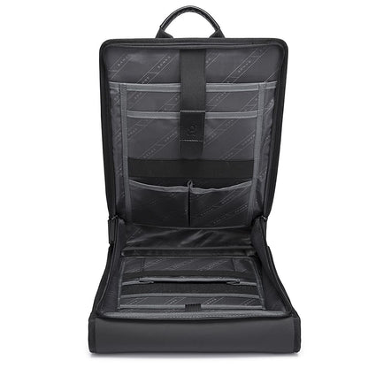 BANGE 1 Compartment Laptop Backpack Unisex Carry On Eva Antitheft Usb Waterproof Laptop Bag, Black, Large, 10.8 L