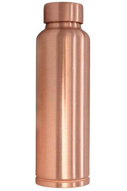 PIEPOT 100% Pure Copper Water Bottle 1 Litre/tamba bottle 1 litre/Drinking Water bottle copper (Brown, Pack of 1) (Ring Base Bottle)