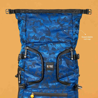 MONKEY TROOPERS Stormy Travel Backpack Bag for Man & Women, 25L