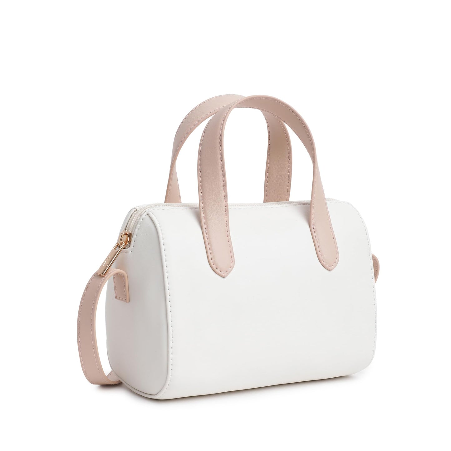 Fastrack Spacious Sling Bag for Girls | Stylish Crossbody Bag for Girls, Ladies, Women | Minimalistic Bag Made of Faux Leather (Powder Pink)