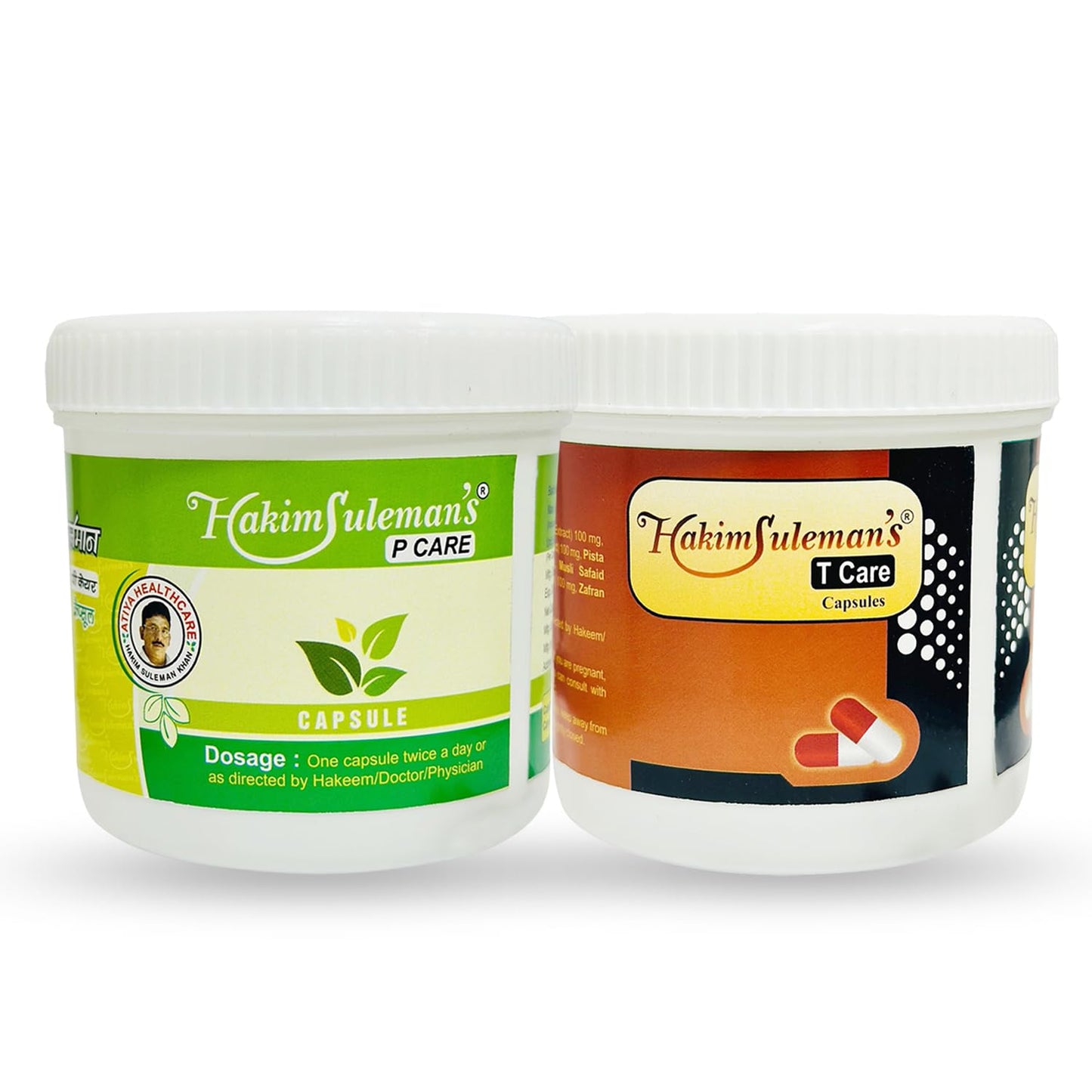 Hakim Suleman's P Care and T Care Combo Pack | Herbal Daily Care Essentials | Convenient Wellness Duo