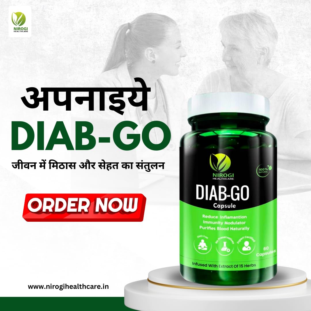 NIROGI HEALTH CARE - Diab Go Capsules – Ayurvedic Diabetes Care Supplement