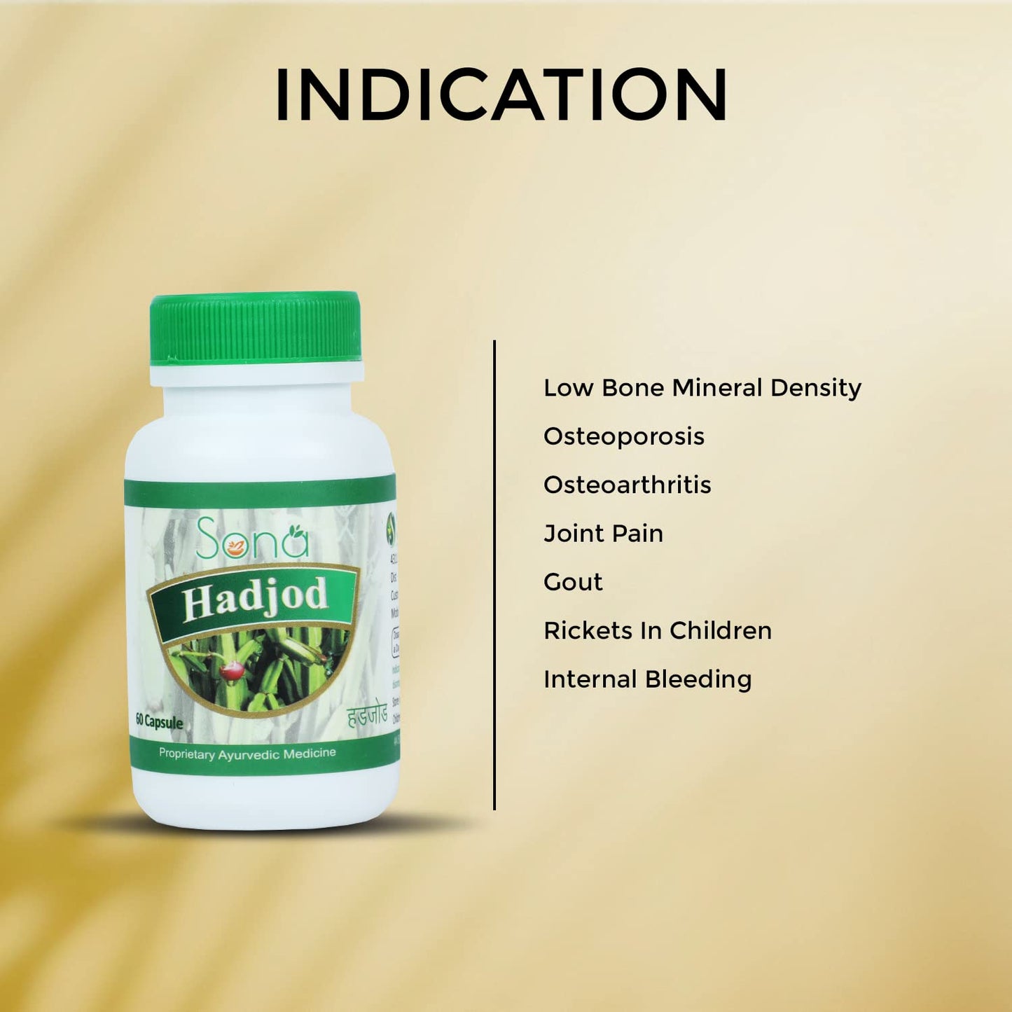 Sona HealthCare Hadjod Capsules -60 Capsules