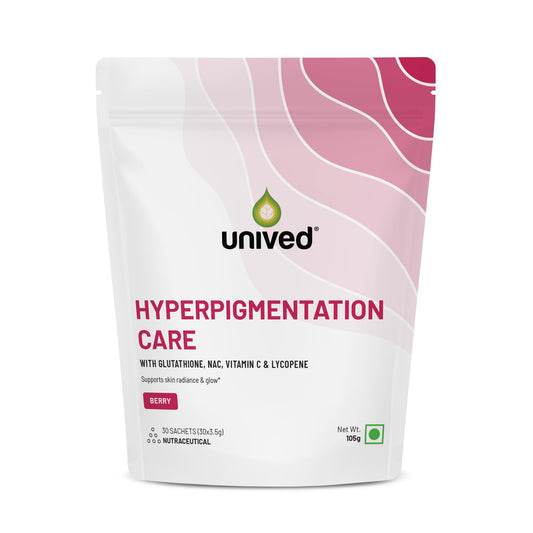 Unived Hyperpigmentation Care | L-Glutathione 500mg Packed With Antioxidant Support for Radiant & Glowing Skin | Helps Reduce Hyperpigmentation, Dark Spots & Age Spots | Berry, 30 Servings