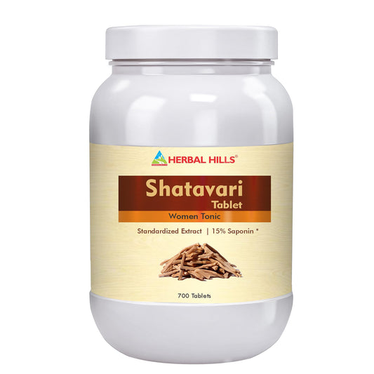 Herbal Hills Shatavari Tablets (Asparagus racemosus) (700 Tablets (Pack of 5))