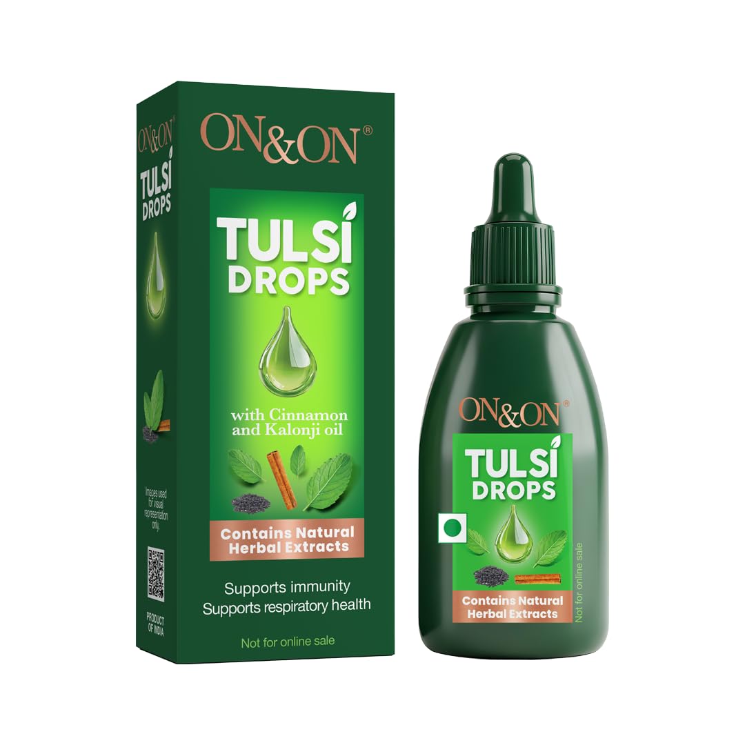 Kirti Health Care Tulsi Drop | 100% Natural Herbal Tulsi Wellness Drops for Daily Routine Support 15 ml Bottle