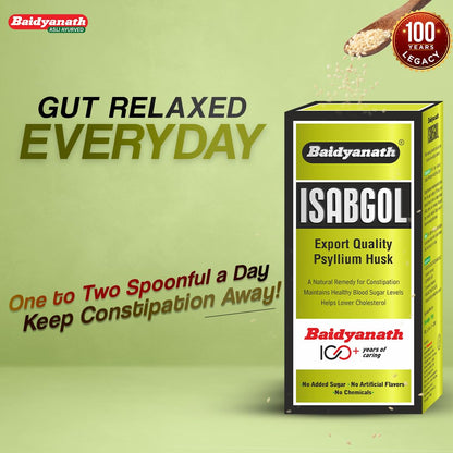 Baidyanath Isabgol - Psyllium Husk Powder - 200gm | Effectively Relieve- image 5