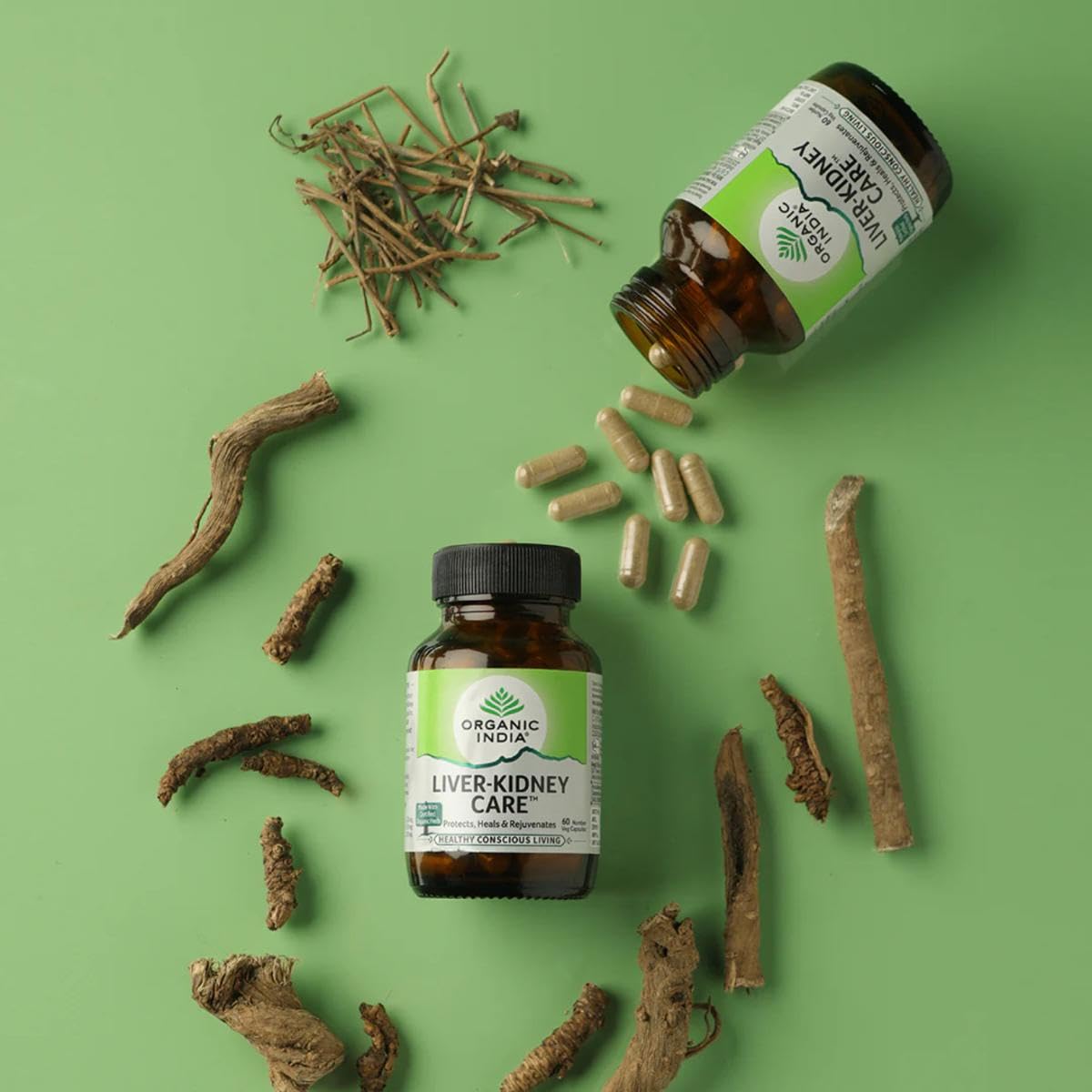 ORGANIC INDIA Liver Kidney Care Pack of 180 Veg Capsules- image 3