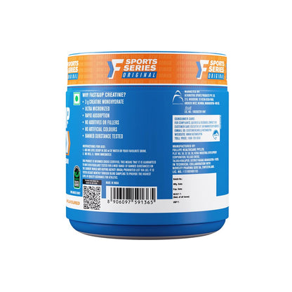 Fast&Up Creatine Monohydrate (Pack of 250g Powder, 83 Servings, Unflavo- image 3