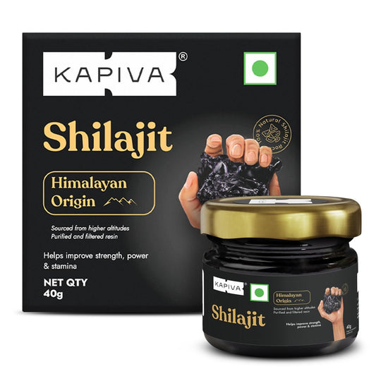 Kapiva Himalayan Shilajit/Shilajeet Resin 40g (20g Pack Of 2 / 40g Pack of 1)