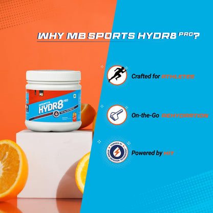 MuscleBlaze Sports Hydr8 PRO (Zesty Orange, 300g, 30 Servings)|950mg El- image 6