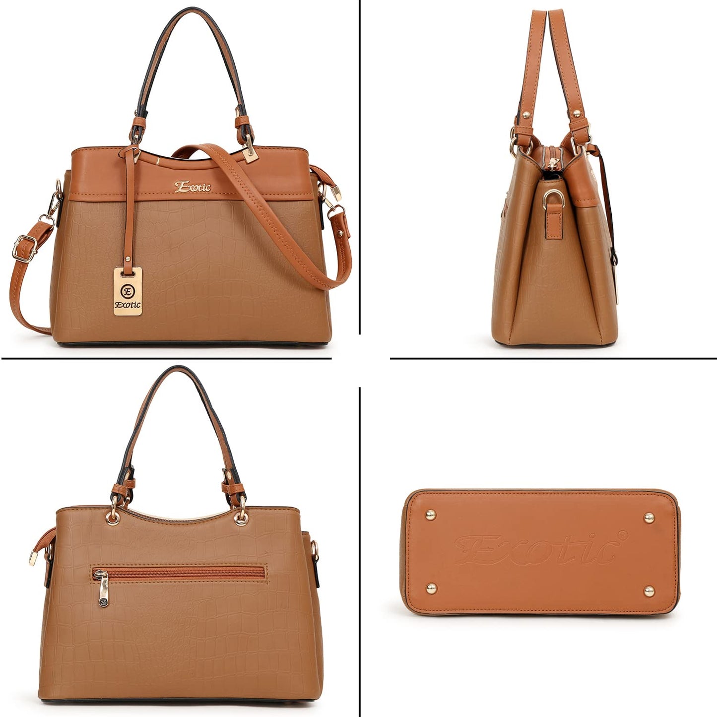 EXOTIC Women Ocaasional Hand/Contemporary Sling Bag, Tan