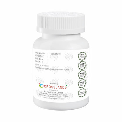 CROSSLANDS Pure Extract of Aloe Vera Capsules | 750mg | Boosts Immunity | Improves Digestion & Liver Functions | Eliminates Toxins | Helps in Weight Management | Improves Skin Quality | Removes Dead cells | Aid Wound Healing & support blood sugar levels |