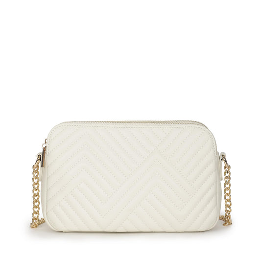 Fastrack StitchPlay Sling | Quilted Faux-Leather Women’s Handbag | Crossbody with 3 Compartments & Metal Strap | Sling for Everyday Carry