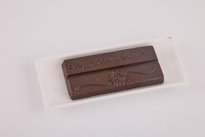 SMOOR Rakhi Choco Bar (Roasted Almond) with Rakhi |Premium Chocolate with Roasted Almonds | Gift Pack for Rakshabandhan| 65gm